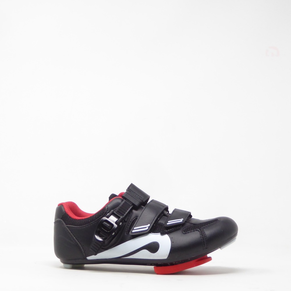 Peloton Womens Cycling Shoes Black Red White Cleats 38 / 7.5